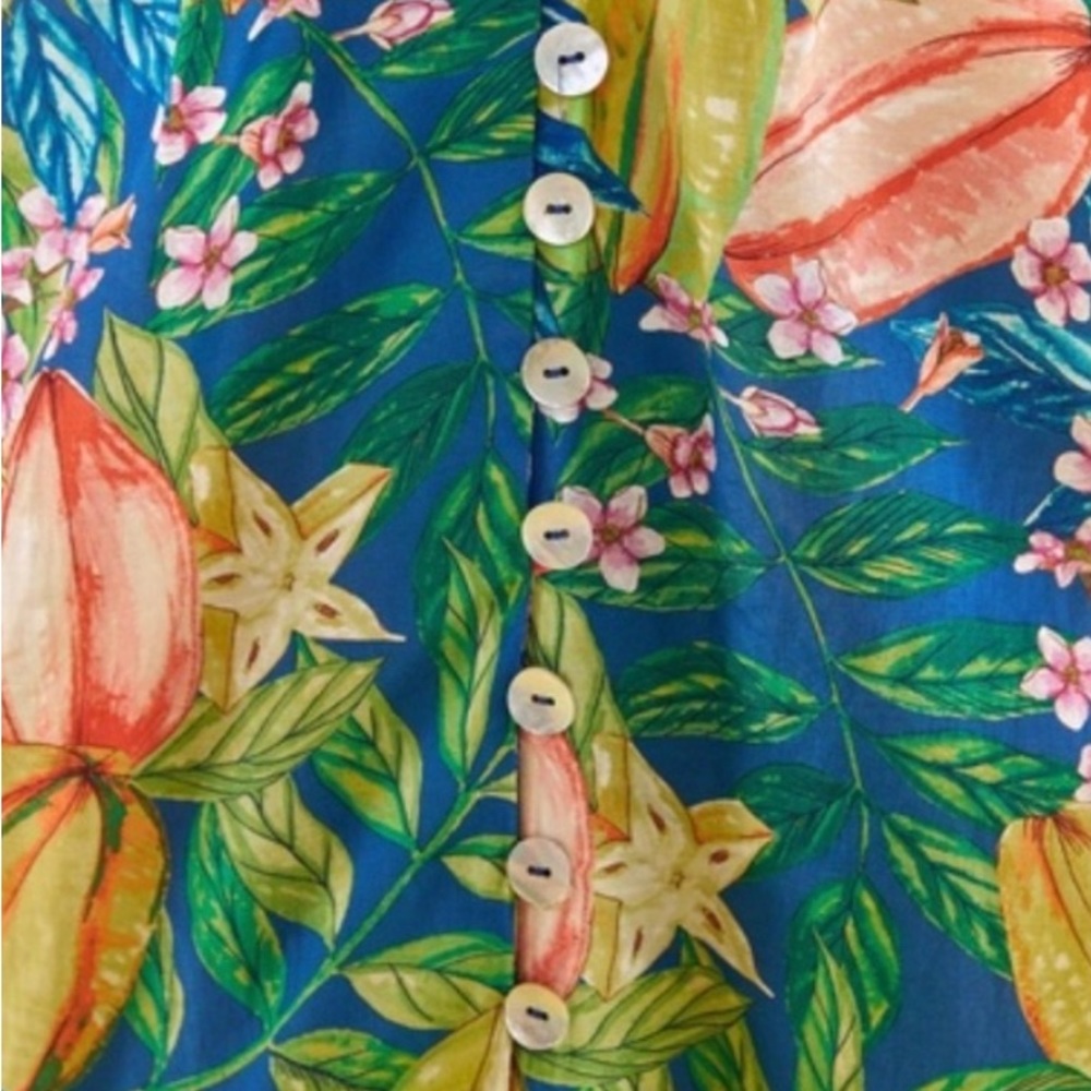 NWT FARM Rio Star Fruits Midi Dress, L - Picture 8 of 13